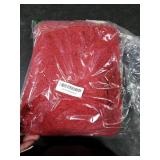 MIULEE Christmas Red Bathroom Rugs Sets 2 Piece with Non-Slip Rubber Backing - Thick Absorbent Bath Mat and U-Shaped Toilet Rug, Ideal for Bathroom Floor and Tub, 20x30 + 20