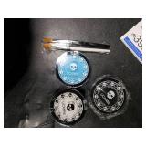 White Black & Light Blue Face Body Paint for Halloween Sally & Corpse Bride Makeup, Non-Toxic Face Painting Kit with Brushes for Kids Adults Smurf Avatar Mermaid & Demon Costume Cosplay SFX Make Up