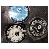 White Black & Light Blue Face Body Paint for Halloween Sally & Corpse Bride Makeup, Non-Toxic Face Painting Kit with Brushes for Kids Adults Smurf Avatar Mermaid & Demon Costume Cosplay SFX Make Up