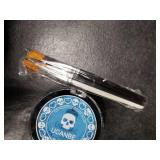 White Black & Light Blue Face Body Paint for Halloween Sally & Corpse Bride Makeup, Non-Toxic Face Painting Kit with Brushes for Kids Adults Smurf Avatar Mermaid & Demon Costume Cosplay SFX Make Up