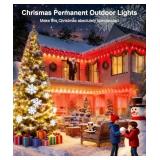 Nexillumi Permanent Outdoor Lights for House, 100ft Smart RGB LED Lights Outside with 16 Million DIY Colors, IP67 Waterproof Eternity Eaves Lighting for Christmas Halloween Holiday Daily Decorations