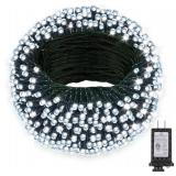 Extra Long 264Ft 800 LED Christmas Lights with Timer, Green Wire Fairy Starry String Lights Plug in, 8 Modes and Memory, forIndoor Outdoor Xmas Tree Wedding Party Decoration,Cool White