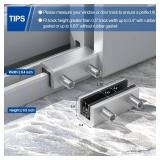 RELIANCER 8 Sets Sliding Window Locks,Aluminum Security Door Window Stoppers,Adjustable Safty Windows Lock for Horizontal & Vertical Fenster Doors,Child Proof Slider Windows Blocker for Home Safety