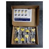 RELIANCER 8 Sets Sliding Window Locks,Aluminum Security Door Window Stoppers,Adjustable Safty Windows Lock for Horizontal & Vertical Fenster Doors,Child Proof Slider Windows Blocker for Home Safety