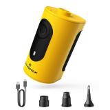 Portable Air Pump for Inflatables, 4000mAh Ultra Fast Air Mattress Pump with Advanced Heat Dissipation, 3 Nozzles Electric Air Pump Inflate Deflate for Sleeping Pads, Pool Floats, Vacuum Storage Bag