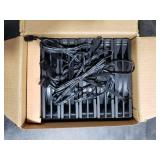 Okinos, 5 Pack, 120mm PWM Case Fans 4-Pin Silent PC Fans, 1500 RPM High Airflow 67CFM, Low-Noise 28 dBA, Quiet Stealth Mode, Anti-Shock Pads, PWM Sharing w/ 1-to-3 Splitter Cable, Hurricane Series