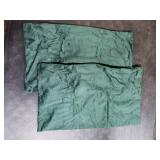 MIULEE Pack of 2 Velvet Soft Solid Christmas Decorative Lumbar Rectangle Throw Pillow Covers Cushion Case Home Decor for Couch Sofa Bedroom Car 12x20 Inch Army Green