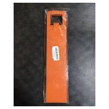 MINIDUO Wine Tote Carrier Bag, Single Bottle Wine Leather Wine bag with Handles,Reusable,Orange