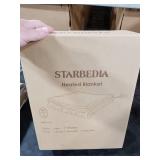 STARBEDIA Heated Blanket King Size Electric Blanket Dual Control, Wireless Heating Blanket with 10 Heat & 10 Time Setting, Fasting Heating Sherpa Tufted Blanket for Bed, ETL Certified, Grey,90x100