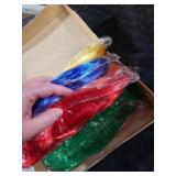 KUUQA 6 Pieces Party Wigs Set, Neon Short Bob Wig Pack Costume Colorful Cosplay Wig Daily Party Hairpieces for Bachelorette Neon Party Favors, Halloween and Decorations