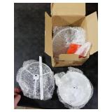 LASZOLA 5 Tier White Earring Holder Organizer Tree Women Display Storage for Stud and Hoop, Large Cool Rotating Clip Stand for Pierced and Dangle Earring, Vertical Metal Tower Carousel with 400 Holes