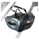 Sinsoledad masquerade mask for dance party, Mardi Gras, balls, costume party, weddings and fashion shows. (Black/PVC)
