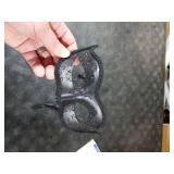 Sinsoledad masquerade mask for dance party, Mardi Gras, balls, costume party, weddings and fashion shows. (Black/PVC)