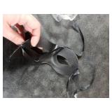 Sinsoledad masquerade mask for dance party, Mardi Gras, balls, costume party, weddings and fashion shows. (Black/PVC)