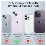 Caka iPhone 14 Plus Case with Stand Ring Magnetic Camera Cover Protection - Purple