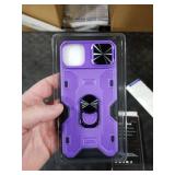 Caka iPhone 14 Plus Case with Stand Ring Magnetic Camera Cover Protection - Purple