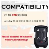 SUPALAND Key Fob Replacement Fits for GMC Acadia 2017 2018 2019 2020 2021 Push Start 5 Button Smart Proximity Keyless Entry Remote Start Control 13508275 HYQ1EA Self-Programmable