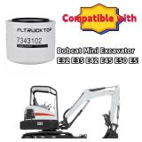 FLTRUCKTOP 7343102 Oil Filter Compatible with Bobcat Mini Excavator E32 E35 E42 E45 E50 E55