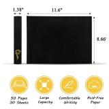 Wedding Guest Book 50 Blank Pages Polaroid Guest Book to Sign at Weddings Reception,Linen Cover Scrapbook Reception Party for Baby Shower Birthdays Funeral Special Events,Black