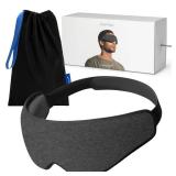 Ostrichpillow Eye Mask, Sleep Mask for Men Women 100% Blackout, No Pressure On Eyes, Soft & Breathable, Adjustable Fit, Travel Bag Included