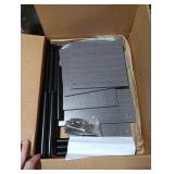 JEPRECO Plant Stand Indoor 5-Tier Metal Wood Plant Shelf for Multiple Flower Pots Corner Tall Flower Holders for Living Room Balcony Bedroom, Oak Grey