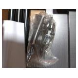 JEPRECO Plant Stand Indoor 5-Tier Metal Wood Plant Shelf for Multiple Flower Pots Corner Tall Flower Holders for Living Room Balcony Bedroom, Oak Grey