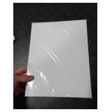 A-SUB Clear Sticker Paper for Inkjet Printers, Waterproof Translucent Printable Vinyl Sticker Paper - 50 Sheets 8.5x11 Inch Glossy Clear Label Paper for Custom Decals