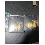 chzk 50 Pack Blue Fairy Lights 7Ft 20 LED Twinkle String Lights 3 Modes Battery Operated Waterproof Firefly Starry for Mason Jar Party Wedding Christmas Valentines Day Table Centerpieces