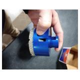 2-3/4 Inch Diamond Core Drill Bit for Porcelain Tile Ceramic Marble Granite Drilling,BRSCHNITT 1pc Vacuum Brazed Diamond Hole Saw with 5/8-11 Thread (70mm)