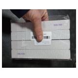 Nail Files (12 Pack), 100/180 Grit Emery Boards Nail File for Natural Nails and Acrylic Nails, Double Sided Emory Boards limas para unas acrilicas Profesional Fingernail Filer Reusable Manicure Gray