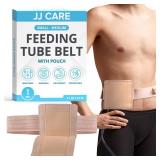 JJ Care Feeding Tube Belt (Small), Breathable PEG Tube Belt, Nylon Fabric Gtube Belt Compatible with PEG Tubes and Gastrostomy Tubes, Adjustable and Washable G Tube Holder