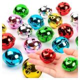 18PCS Large Jingle Bells for Crafts, 1.6 Metal Bell Craft for Christmas Home Holiday Decoration