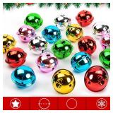 18PCS Large Jingle Bells for Crafts, 1.6 Metal Bell Craft for Christmas Home Holiday Decoration