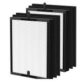 45i Replacement Filter Compatible with Alen BreatheSmart Flex and 45i Pure Air Purifier, 3-in-1 HEPA Filter+ Activated Carbon Pre Filter, B4-Pure, 2 X Hepa+4 X Carbon Filter