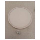 Tozing 12 in. Modern White Integrated LED 2100 Lumen 6000K Round Flat Panel Ceiling Flush Mount Light