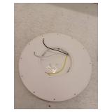 Tozing 12 in. Modern White Integrated LED 2100 Lumen 6000K Round Flat Panel Ceiling Flush Mount Light