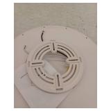 Tozing 12 in. Modern White Integrated LED 2100 Lumen 6000K Round Flat Panel Ceiling Flush Mount Light