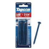 Tapcon 5033639 2.25 in. Star Flat Head Concrete Screws, Pack of 6