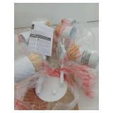 Globe 3.5 ft. Matte White and Faux Wood Hard Wired Ceiling Mounted Track Lighting Kit with Step Heads