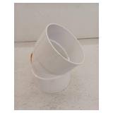 NDS PVC S&D 45 Degree Elbow, 6 in. Hub X Hub