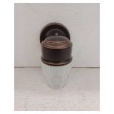 Hampton Bay 7.6 in. Dusk to Dawn Oil-Rubbed Bronze LED Outdoor Wall Light