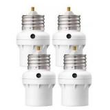 Dewenwils E12 Dusk To Dawn Light Sensor, White, 4 Pack