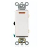 20 Amp Decora Plus Commercial Grade 3-Way Lighted Rocker Switch with Pilot Light, Light Almond 5633-2T