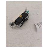 20 Amp Decora Plus Commercial Grade 3-Way Lighted Rocker Switch with Pilot Light, Light Almond 5633-2T