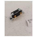 20 Amp Decora Plus Commercial Grade 3-Way Lighted Rocker Switch with Pilot Light, Light Almond 5633-2T