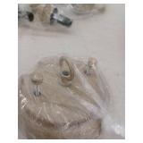 6 Light White Farmhouse Branches Chandelier for Bedroom Study Dining Room