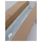 Nuvo 24 in. 4-Light White Vanity Light with White Channel Glass Shade