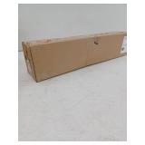 Nuvo 24 in. 4-Light White Vanity Light with White Channel Glass Shade