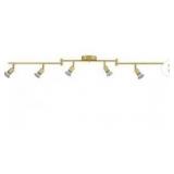4 ft. 6-Light Payton Painted Brass Flexible Track Lighting Kit