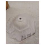 14.38 in. Hardwired White Outdoor Coach Sconce With No Bulbs Included